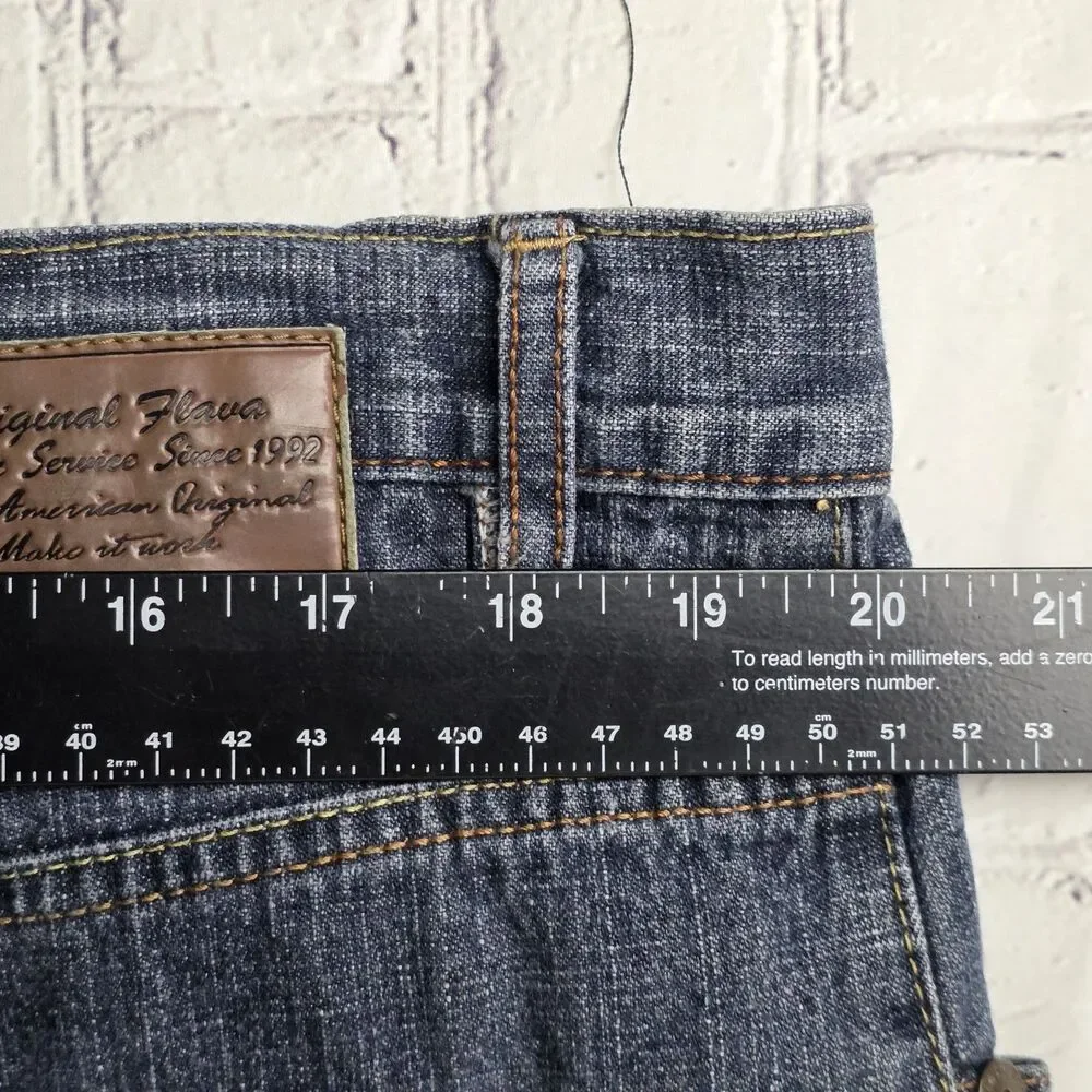 Vintage Phat Men's 40x32 Medium Wash Straight Leg Denim Pants
